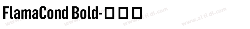 FlamaCond Bold字体转换